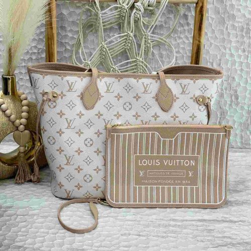 Louis vuitton neverfull Inside out mm bag in dune
