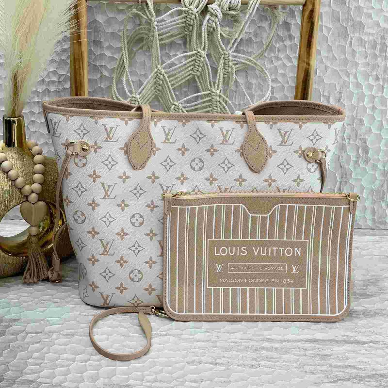 Louis vuitton neverfull Inside out mm bag in dune