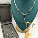 Messika Imperial Move Large Diamond Tie Necklace in White Gold