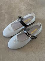 Miu Miu mesh ballet flats grey