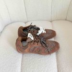 Miu miu x new balance 530 sl suede and mesh sneakers in brown