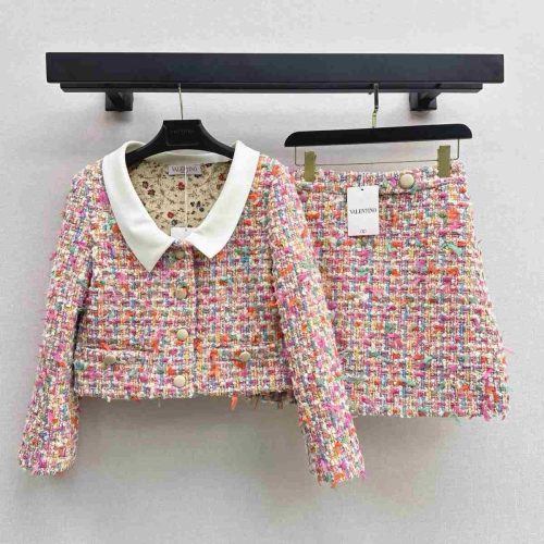 Valentino garavani candy tweed jacket & skirt