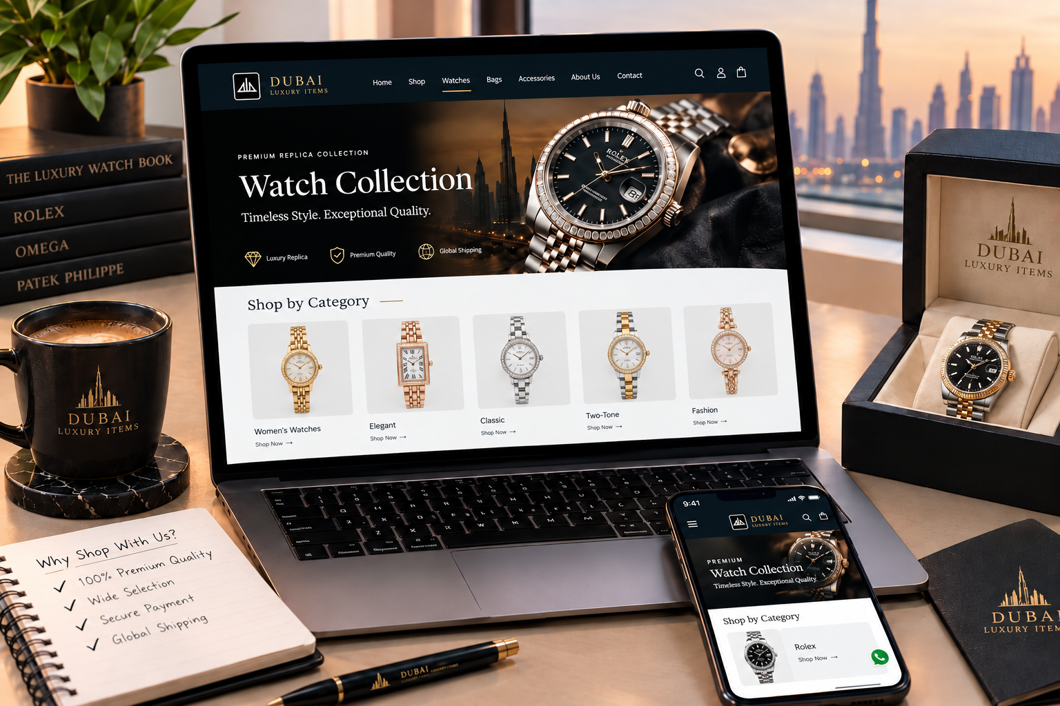 Prices of womens copy watches in Dubai